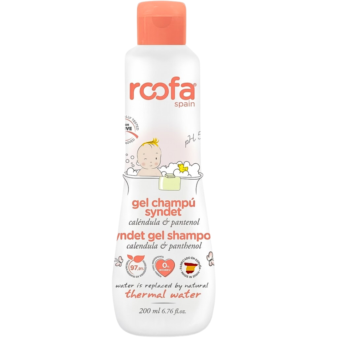 Roofa-Syndet-Gel-Shampoo-200ml.png Roofa Syndet Gel Shampoing 200ml – Image 1