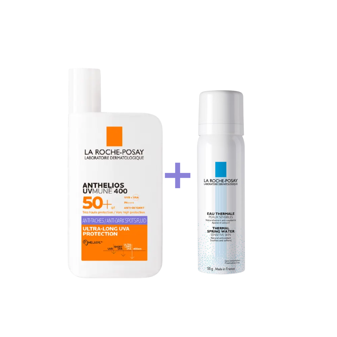 Rp-Anthelios-Fluide-Anti-Taches-spf50-50mlEau-Thermal-50ml-Pack.png La Roche Posay Anthelios UVMUNE 400 Fluide Anti-Taches spf50+ 50ml = Eau Thermal 50ml Offerte – Image 1