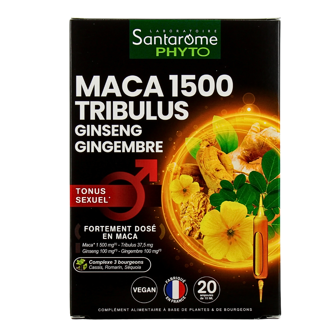 Santarome-Maca-1500-Tribulus-20amp.png Santarome Maca 1500 Tribulus 20 Ampoules – Image 1