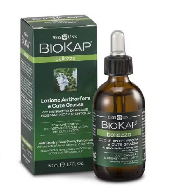 biokap-lotion-anti-pelliculaire-1.jpg BIOKAP LOTION ANTIPELLICULAIRE ET CHEVEUX GRAS LOTION SANS RINÇAGE 50ML – Image 1