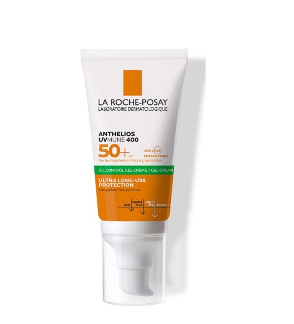 laroche-posay-anthelios-uvmune-400-oil-gel-cream.jpg La Roche-Posay Anthelios UVMUNE400 Oil Control Invisible SPF50+ Peau Mixte à Grasse Acnéique | 50ml – Image 1