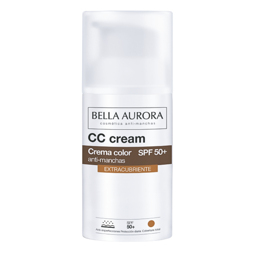 Bella-Aurora-CC-Creme-Anti-Taches-Extra-Couvrante-spf50-30ml.png Bella Aurora CC Creme Anti-Taches Extra-Couvrante spf50+ 30ml – Image 1