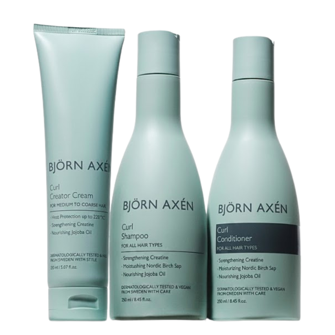 Bjorn-Axen-Pack-Curl-Creator-ShampooConditioner-250mlCream-150ml-1.png Bjorn Axen Curl Creator Shampoing+Conditioner 250ml+Cream 150ml Pack – Image 1