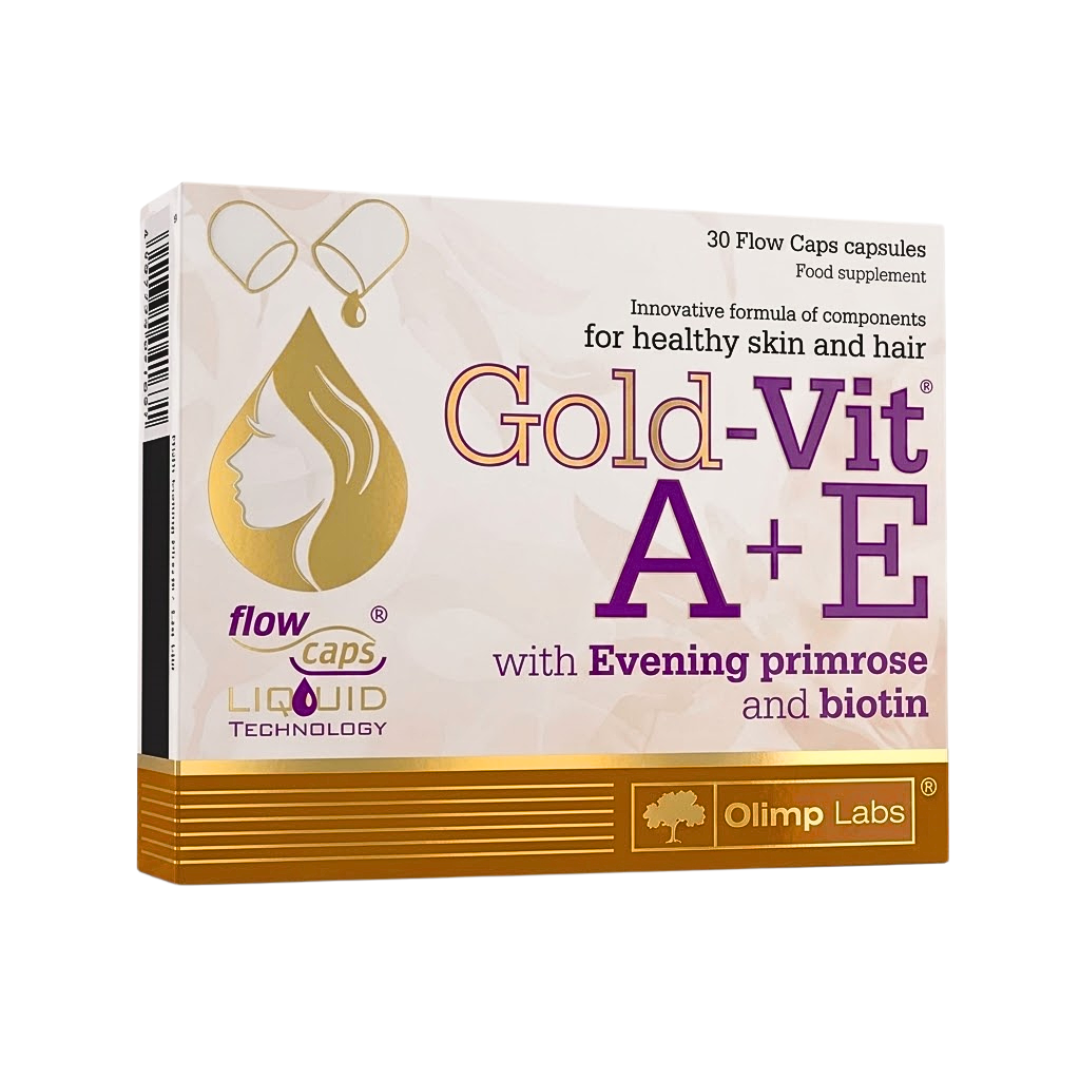 Chela-Gold-Vit-AE-30cps.png OLIMP LABS GOLD VIT A + E 30 CAPSULES – Image 1