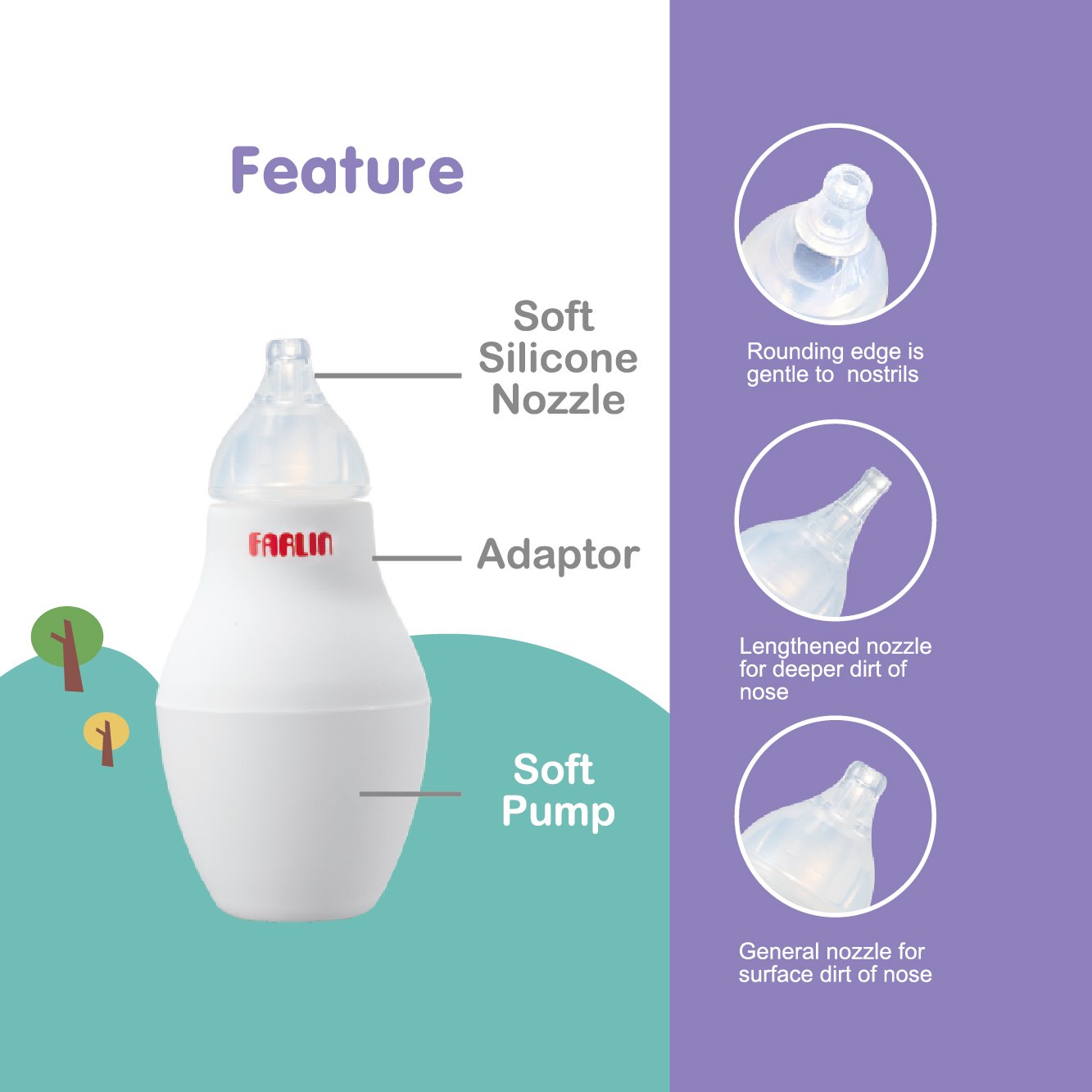 Farlin-Aspirateur-Nazal-Poire-BF138.jpg Farlin Aspirateur Nazal Poire BF138 – Image 1