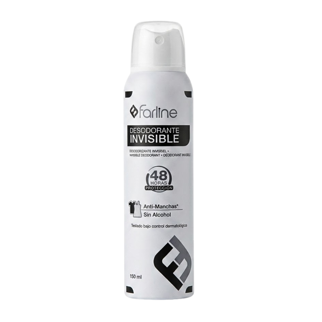 Farline-Deodorant-Invisible-spray-150ml.png Farline Deodorant Invisible Spray 150ml – Image 1