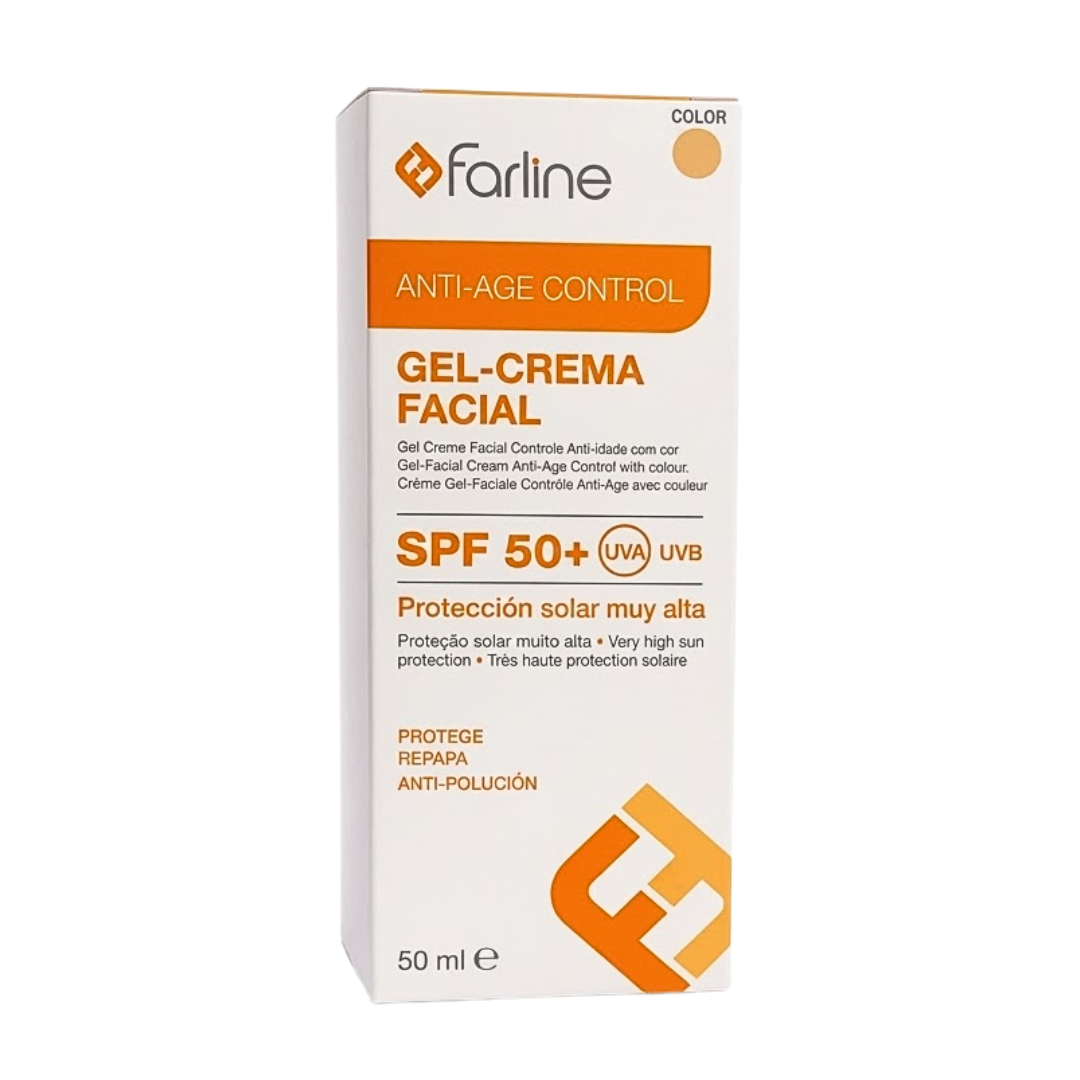 Farline-Ecran-solaire-Anti-Age-Color-spf50-50ml.png Farline Ecran Solaire Anti-Age Color Spf50+ 50ml – Image 1