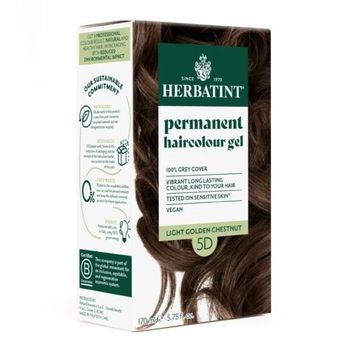 Herbatint-5D-Chatain-Claire-Dore-150ml.webp Herbatint Coloration Permanente 5D Chatain Claire Dore 170ml – Image 1