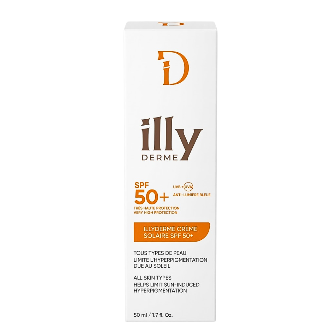 Illyderme-Ecran-solaire-spf50-50ml.png Illyderme Ecran Solaire Spf50+ 50ml – Image 1