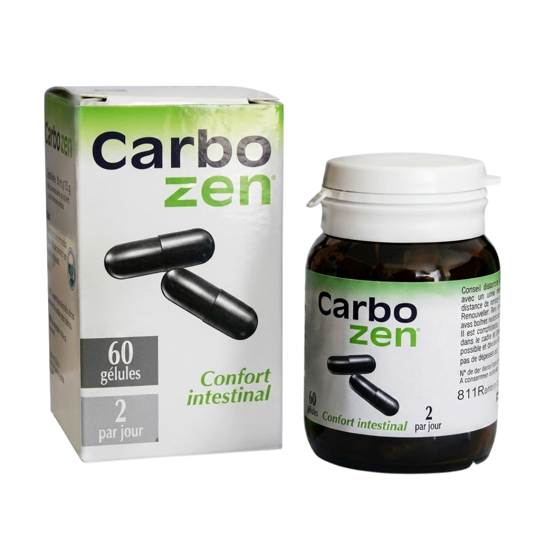 Carbozen-Bte-60cps.png Carbozen Boite 60 Comprimes – Image 1