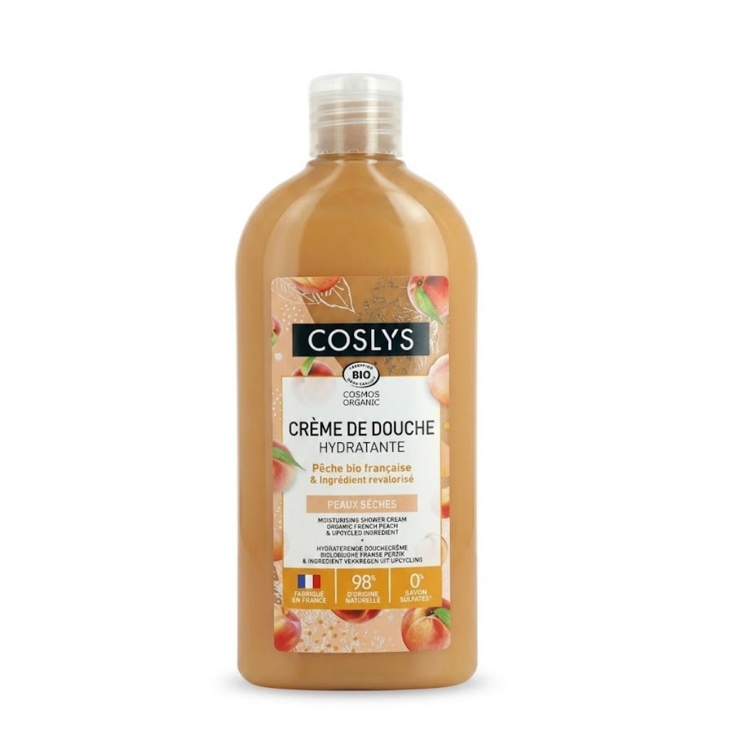 Coslys-Creme-Douche-Hydratante-Peche-250ml.jpg Coslys Creme Douche Hydratante Peche 250ml – Image 1