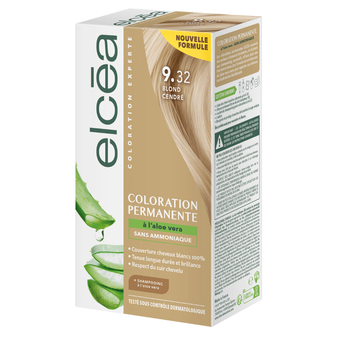 Elcea-Coloration-Blond-ASH-9.32.png Elcea Coloration Permanente Blond ASH 9.32 – Image 1