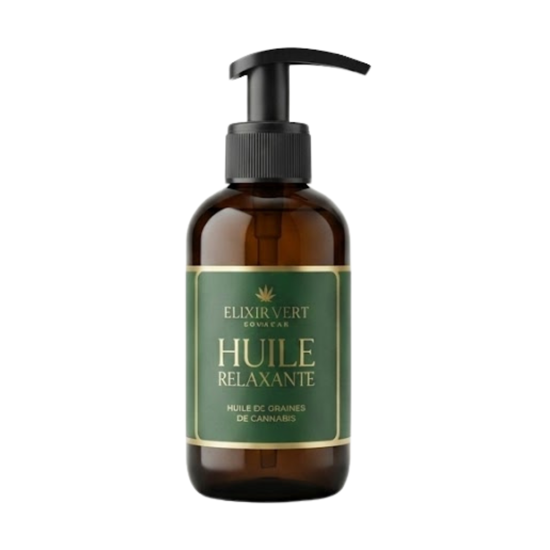 Elixir-Vert-Huile-Relaxante-200ml.png Elixir Vert Huile Relaxante 200ml – Image 1