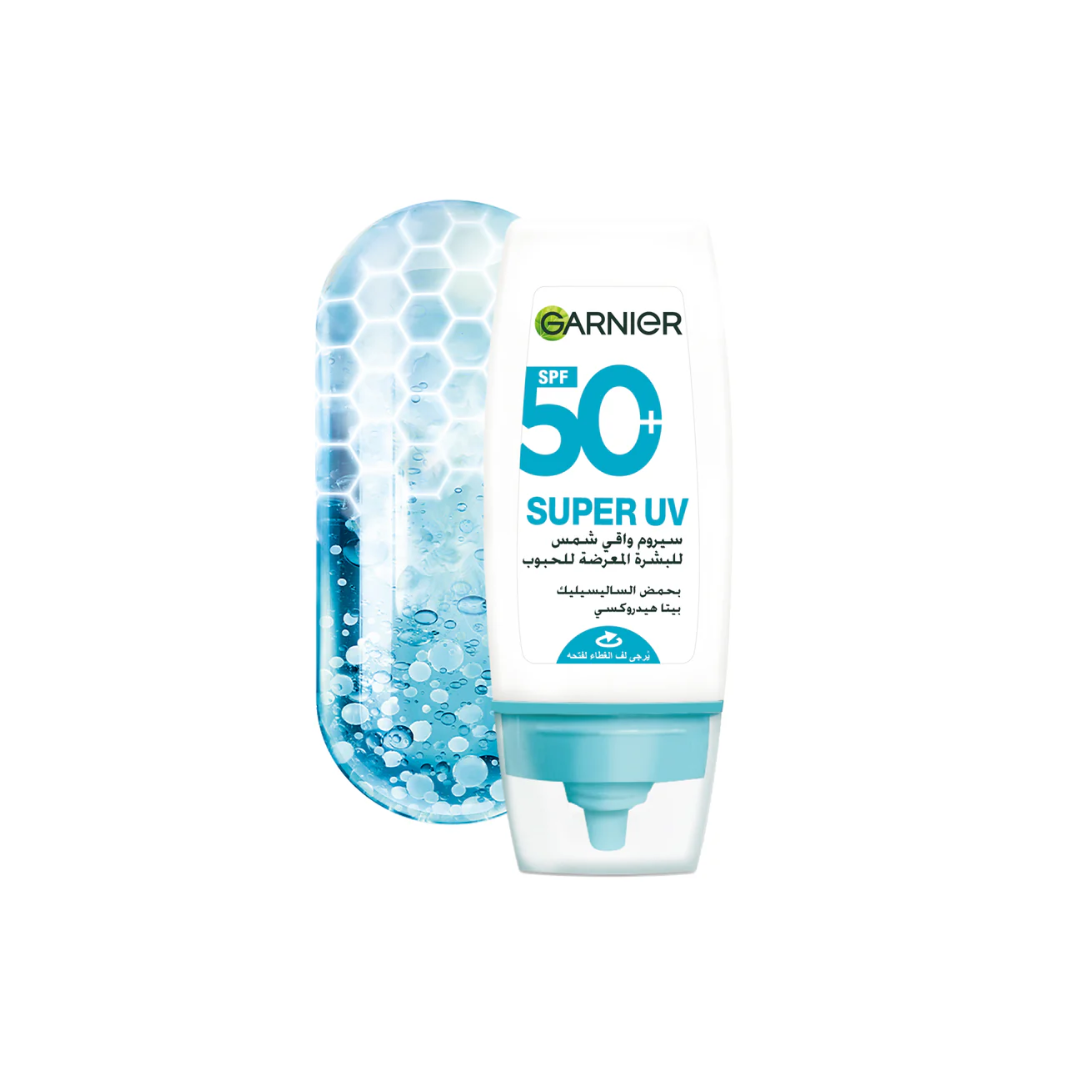 Garnier-Super-UV-Anti-Acne-Serum-Spf50-30ml.png Garnier Super UV Anti-Acne Serum Spf50+ 30ml – Image 1