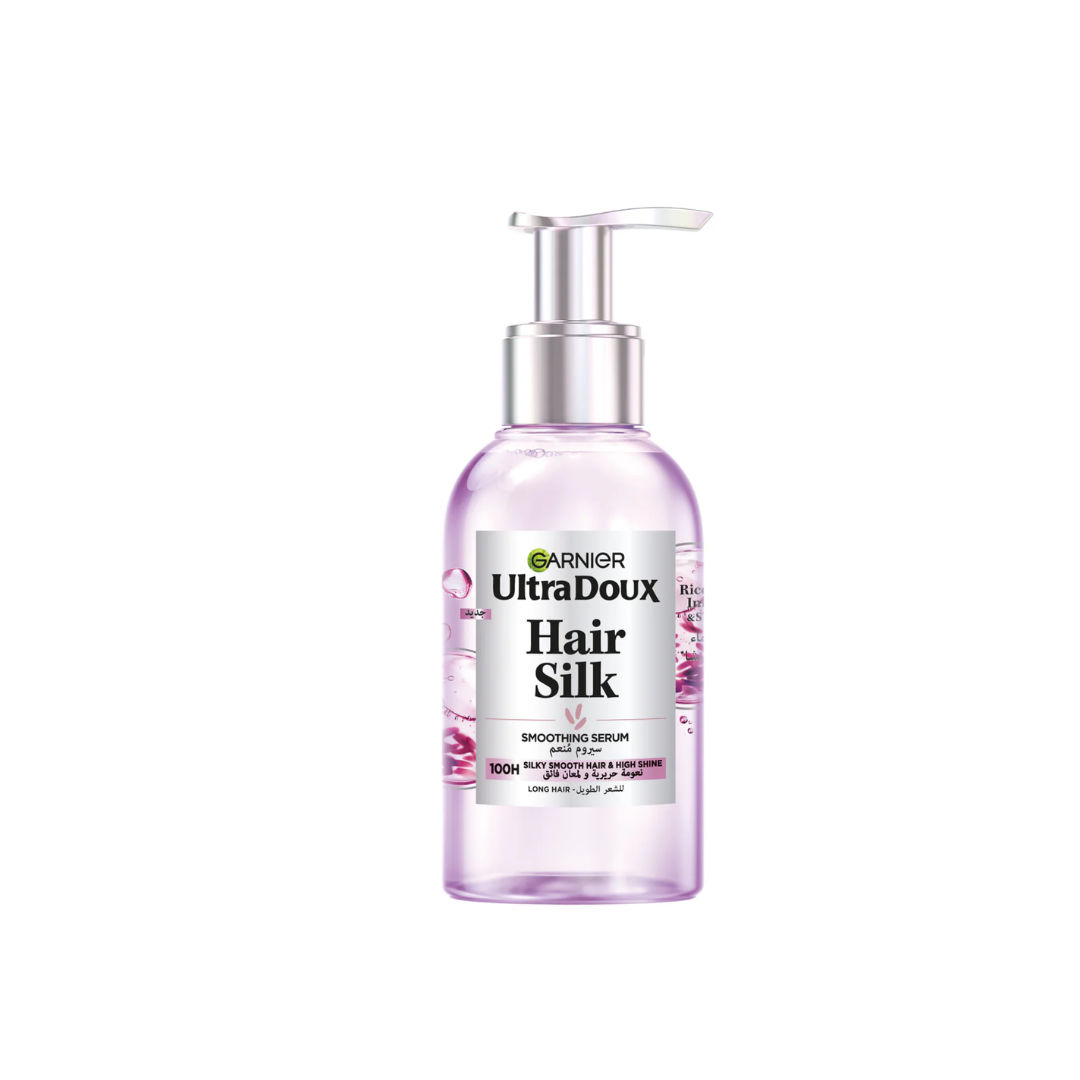 Garnier-Ultra-doux-Hair-Silk-smoothing-Serum-rice-water-120ml.png Garnier Ultra doux Hair Silk smoothing Serum Rice Water 120ml – Image 1