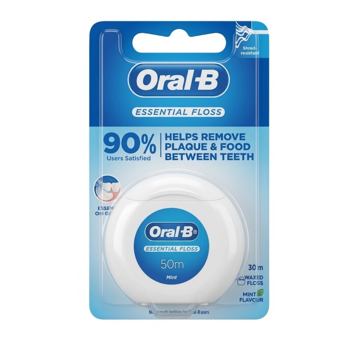 Oral-B-Essential-Floss-50m.jpg Oral-B Fil Dentaire Essential Floss 50m – Image 1