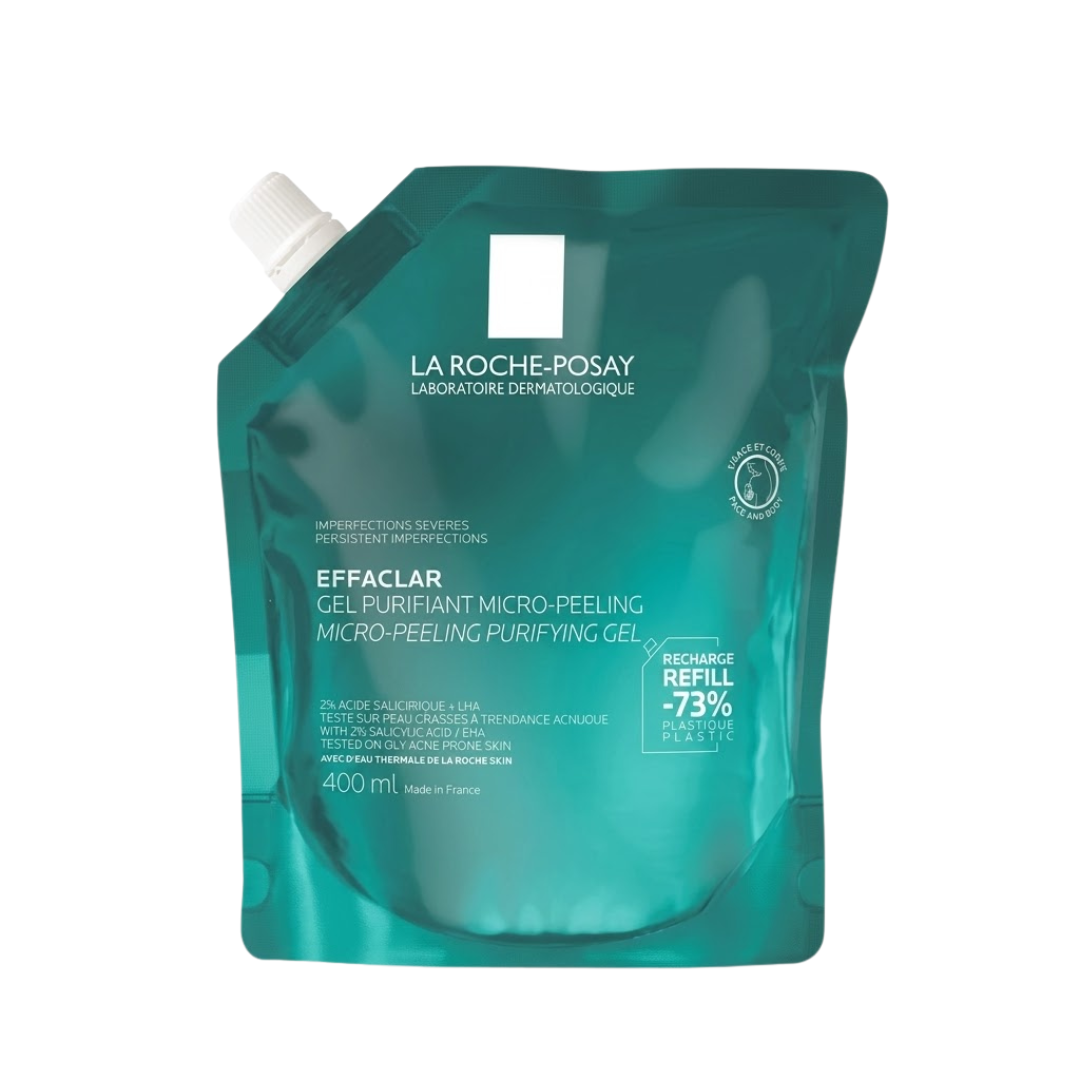 Rp-Effaclar-Gel-Purifiant-Micro-Peeling-Refill-400ml.png La Roche Posay Effaclar Gel Purifiant Micro Peeling Refill 400ml – Image 1