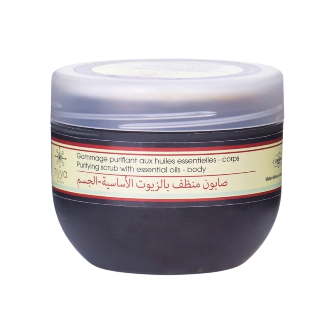Tiyya-Savon-Noir-Au-Huiles-Essentielles-240g.png Tiyya Savon Noir Au Huiles Essentielles 240g – Image 1