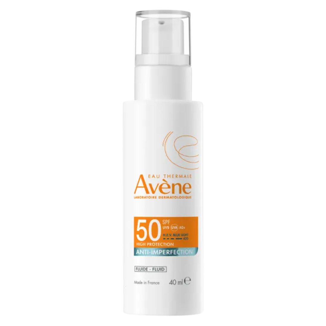 Av-Ecran-Solaire-Anti-Imperfection-Spf50-50ml.png Eau Thermale Avene Ecran Solaire Anti-Imperfection Spf50+ 50ml – Image 1