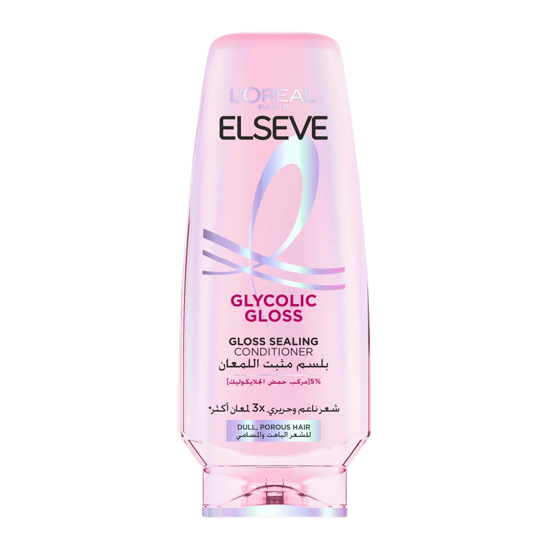 Elseve-Glycolic-Gloss-Conditioner-200ml.png L'oreal Paris Elseve Glycolic Gloss Conditioner 200ml – Image 1