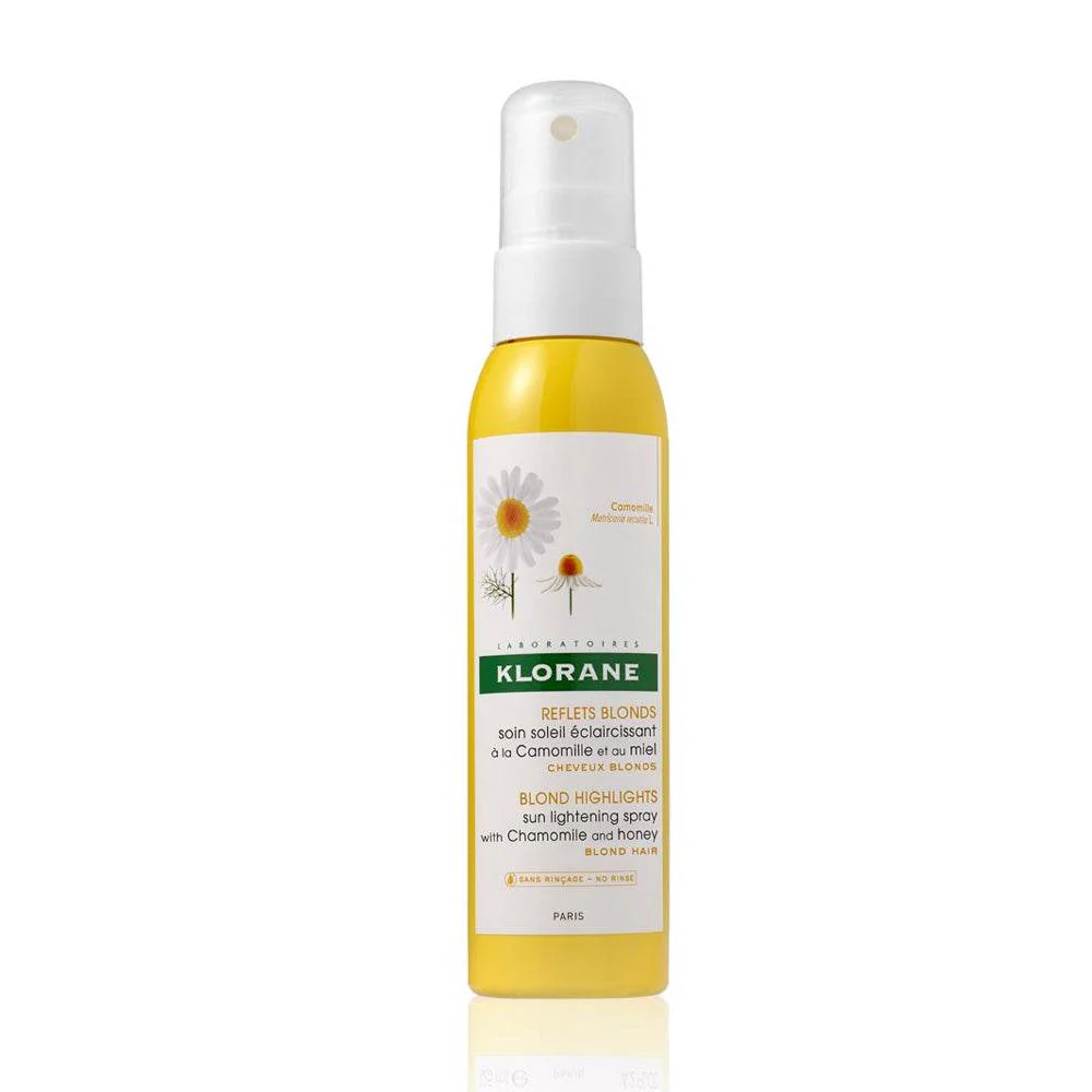 Klorane-Soin-Soleil-Eclaircissant-Camomille-Miel-125ml.webp Klorane Camomille Soin Eclaircissant Reflets Blonds 100ml – Image 1