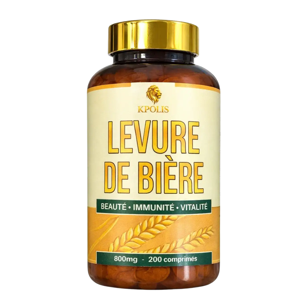 Kpolis-Levure-De-Biere-200cps.png Kpolis Levure De Biere 200 Comprimes – Image 1