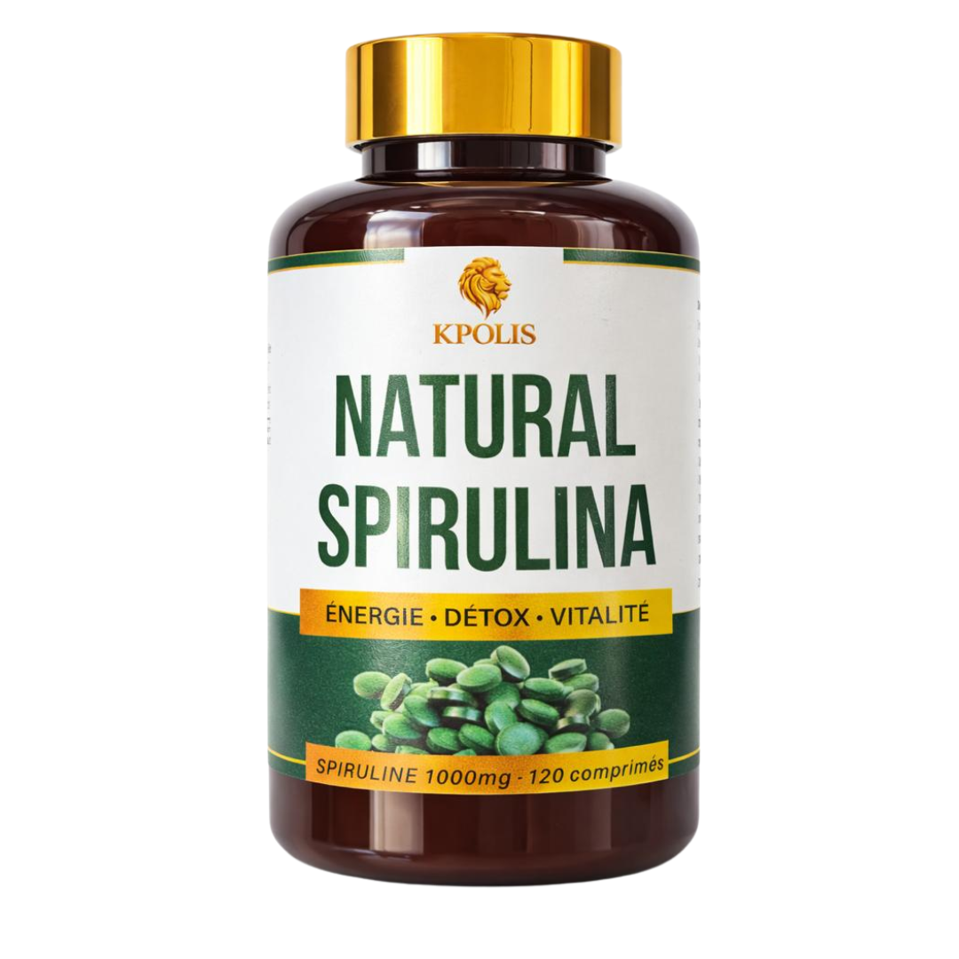 Kpolis-Natural-Spirulina-120cps.png Kpolis Natural Spirulina 120 Comprimes – Image 1
