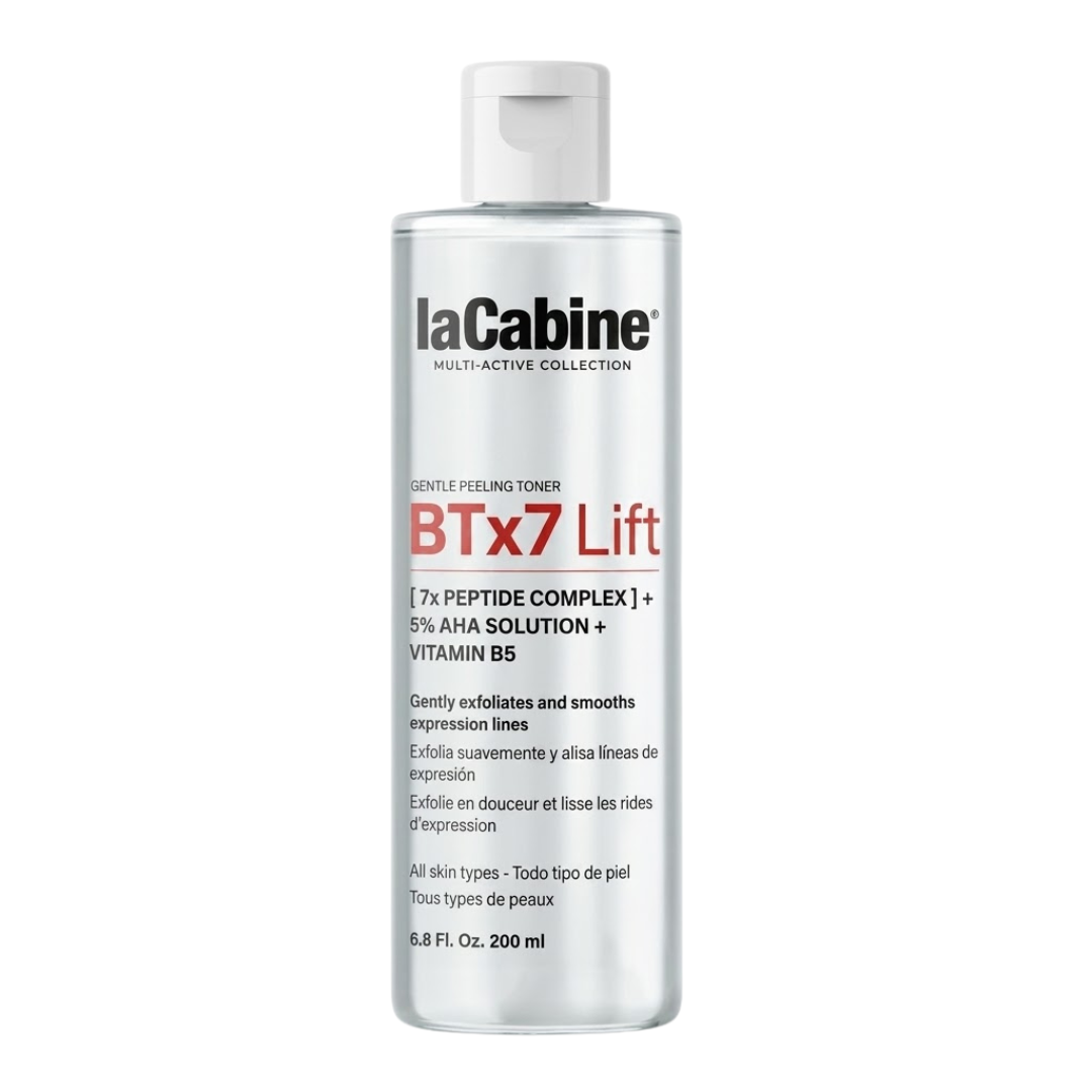 La-Cabine-BTx7-Peeling-Toner-200ml.png La Cabine BTx7 Peeling Toner 200ml – Image 1