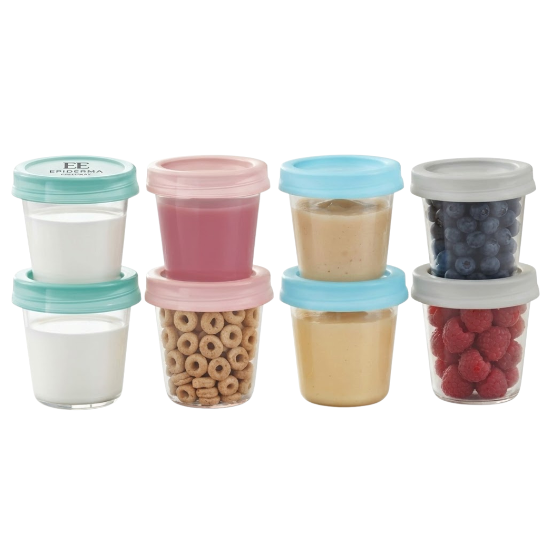 Mammia-Pots-De-Conservation-Pour-Lait-Snack-180ml8.png Mammia Pots De Conservation Pour Lait & Snack 180ml x 8 Pots – Image 1