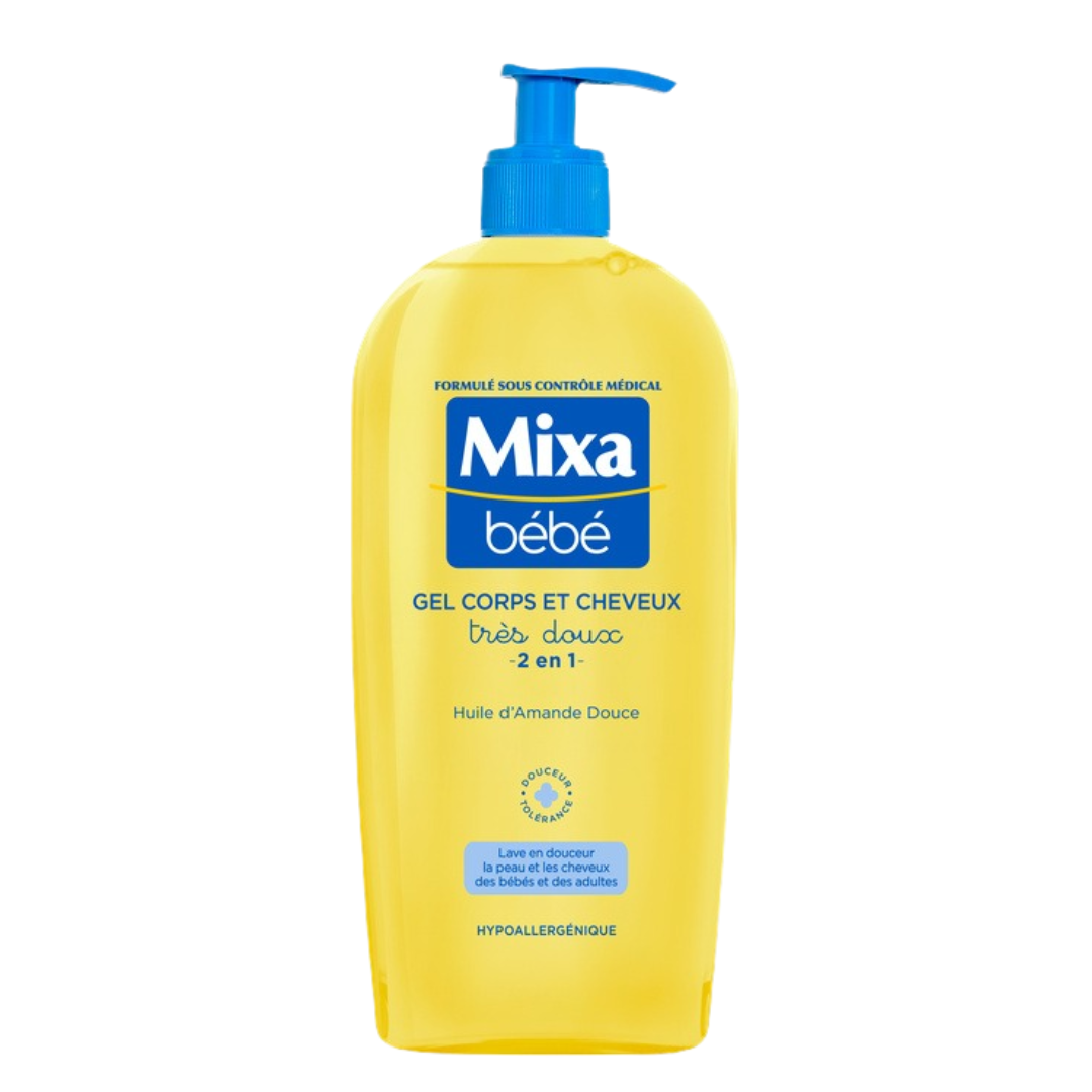 Mixa-Bebe-Gel-Corps-Et-Cheveux-Tres-Doux-2en1-400ml.png Mixa Bebe Gel Corps Et Cheveux Tres Doux 2en1 400ml – Image 1