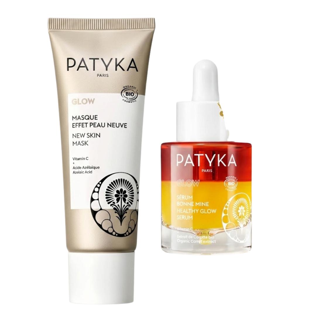 Patyka-Coffret-Glow-Serum-30mlGlow-Masque-Effet-Peau-Neuve.png Patyka Glow Serum 30ml+Glow Masque Effet Peau Neuve Coffret – Image 1