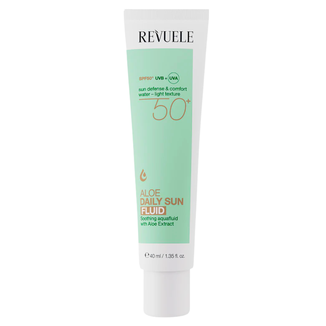 Revuele-Aloe-Daily-Sun-Fluid-Spf-50-40-Ml.png Revuele Aloe Daily Sun Fluid Spf 50+ 40 Ml – Image 1