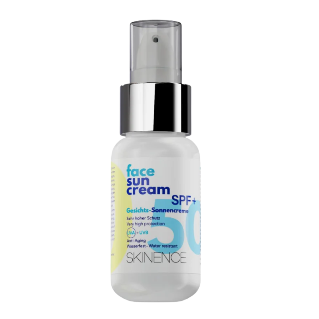 Skinence-Sun-Body-Spf50-100ml-1.png Skinence Sun Face Fluid Spf50+ 50ml – Image 1