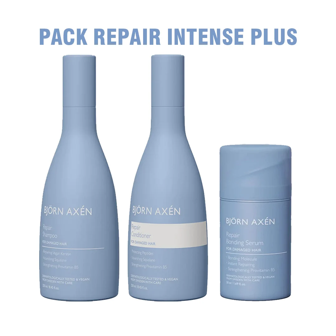 Bjorn-Axen-Repair-pack.webp Bjorn Axen Repair Shampoo 250ml + Conditionner 250ml + Bonding Serum Pack – Image 1