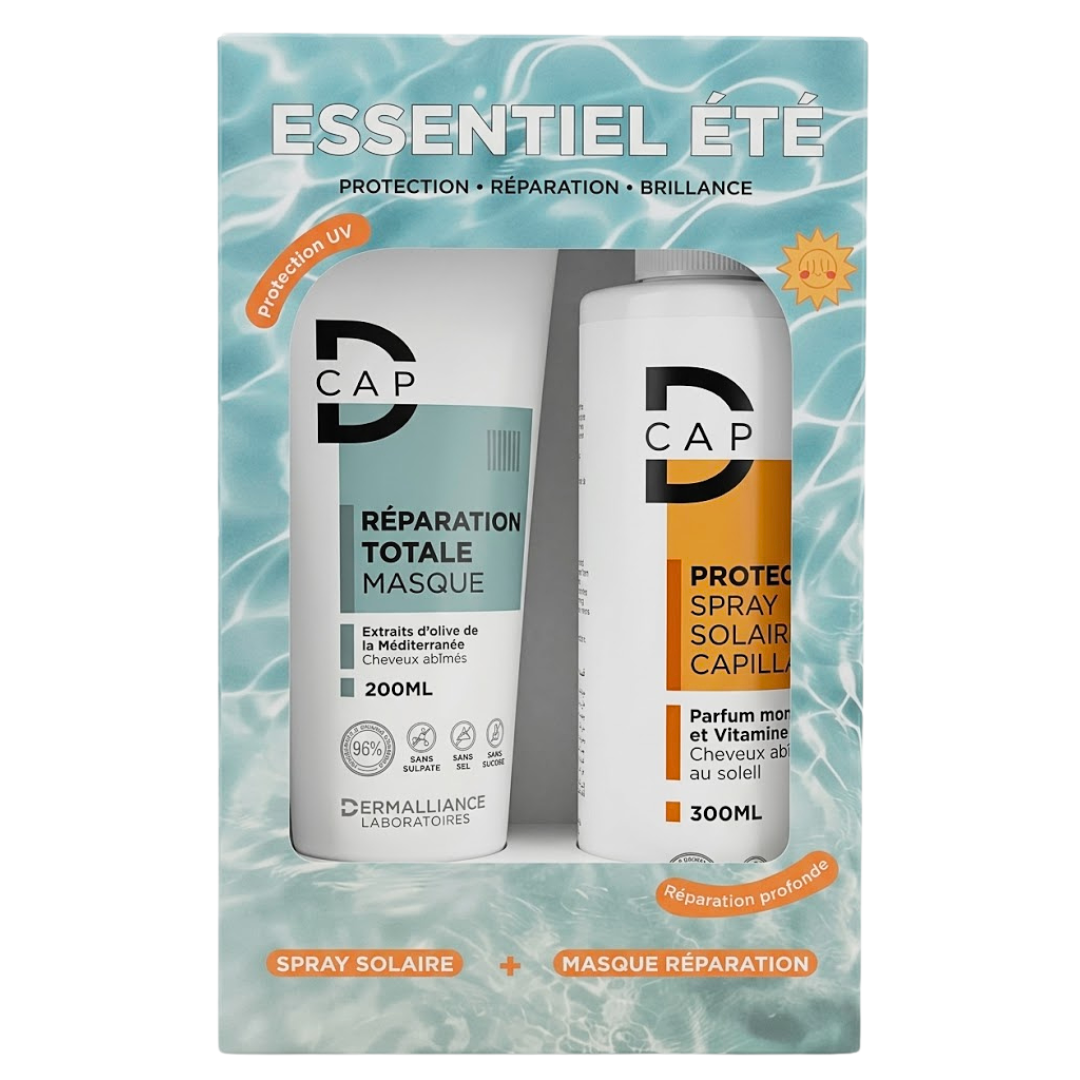 D-CAP-Masque-Total-200mlSpray-Solaire-Capillaire-300ml-Pack-1.png D-CAP Masque Total 200ml+Spray Solaire Capillaire 300ml Pack – Image 1