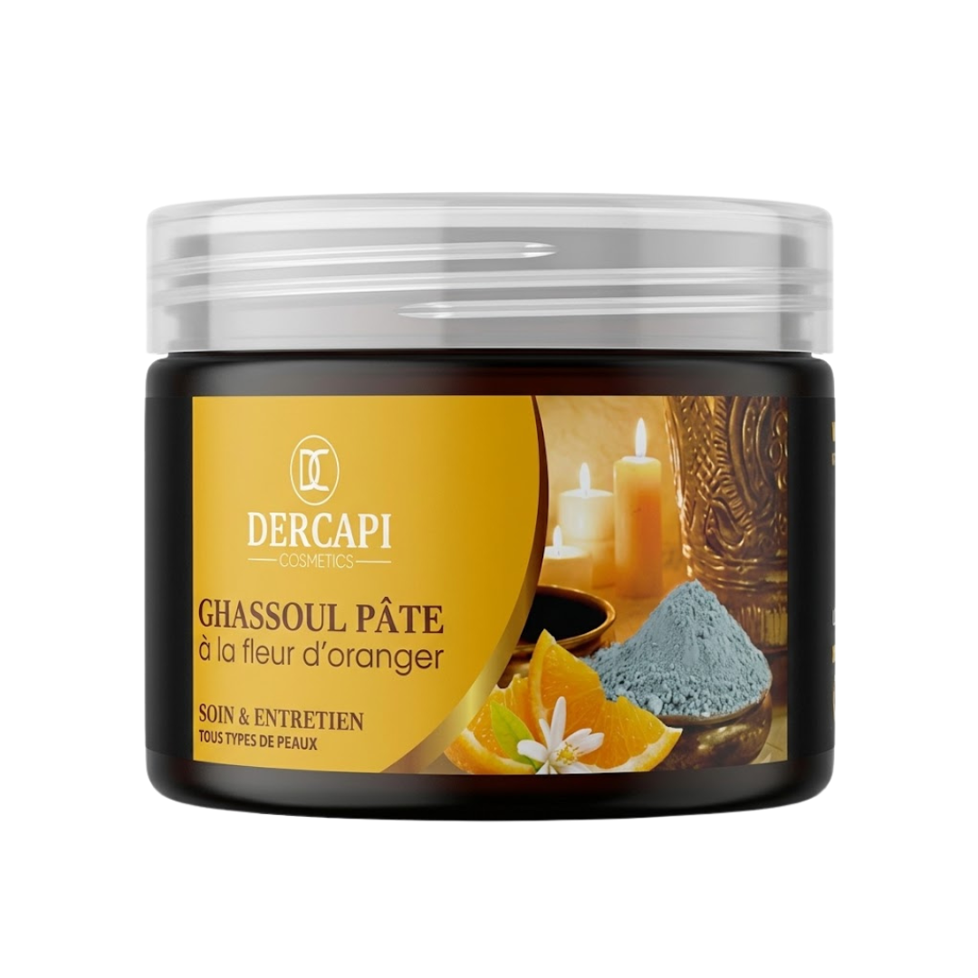Dercapi-Ghassoul-Pate-A-La-Fleur-DOranger-200ml.png Dercapi Ghassoul Pate A La Fleur D'Oranger 200ml – Image 1