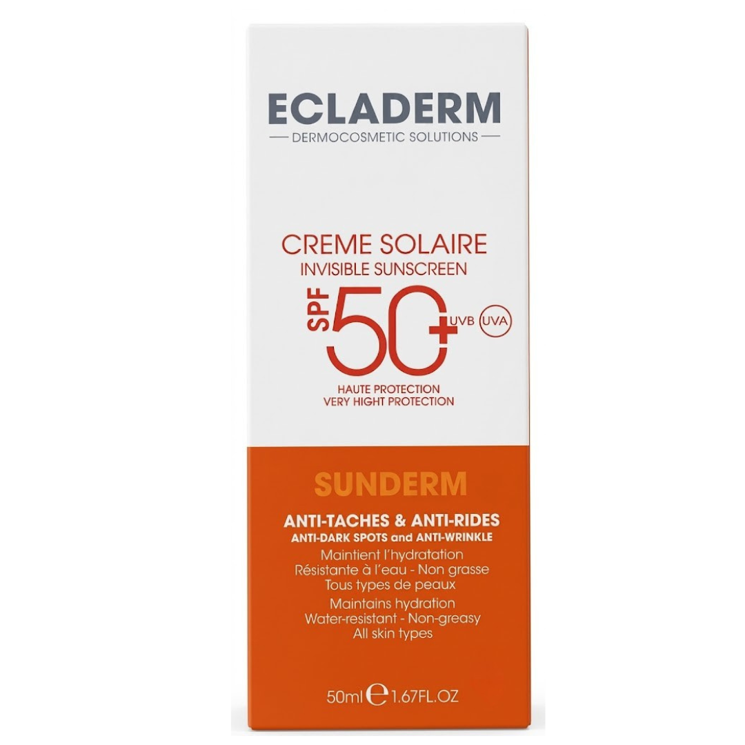 Ecladerm-Anti-Taches-Sun-Derm-Invisible-Spf50-50ml-1.png Ecladerm Anti Taches Sun Derm Invisible Spf50+ 50ml – Image 1
