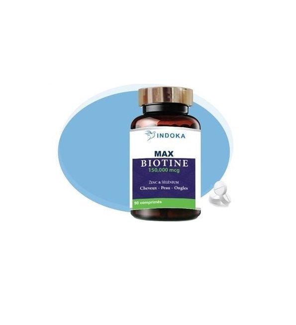 Indoka-Max-Biotine-150mg-90cps.jpg Indoka Max Biotine 150mg 90cps – Image 1