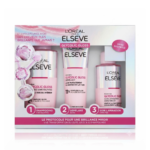L'Oréal Paris Elseve – Coffret Protocole Glycolic Gloss Brillance Shampooing + Démêlant + Soin Lamination