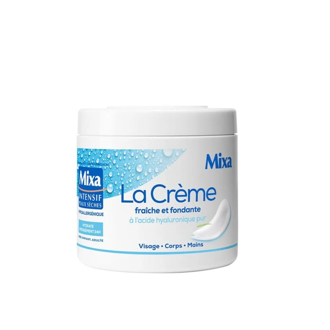 Mixa-Hyaluro-Creme-Fraiche-Et-Fondante-400ml.webp Mixa Hyaluronique Creme Fraiche Et Fondante 400ml – Image 1