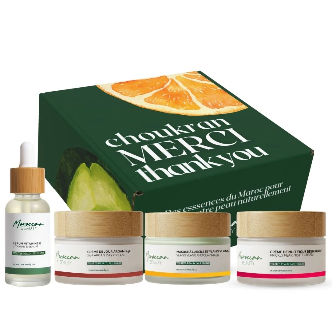 Moroccan-Beauty-Routine-360.webp Moroccan Beauty Routine 360 Creme de jour & nuit+Serum Vitamine E+Masque – Image 1