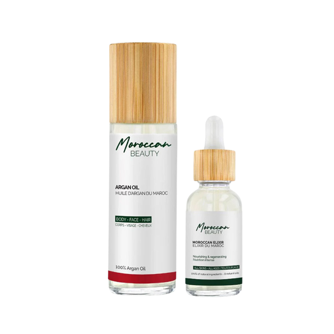 Moroccan-Beauty-Routine-Marocain-.png Moroccan Beauty Routine Marocain Huile d'argan 100ml+Elixir du maroc – Image 1
