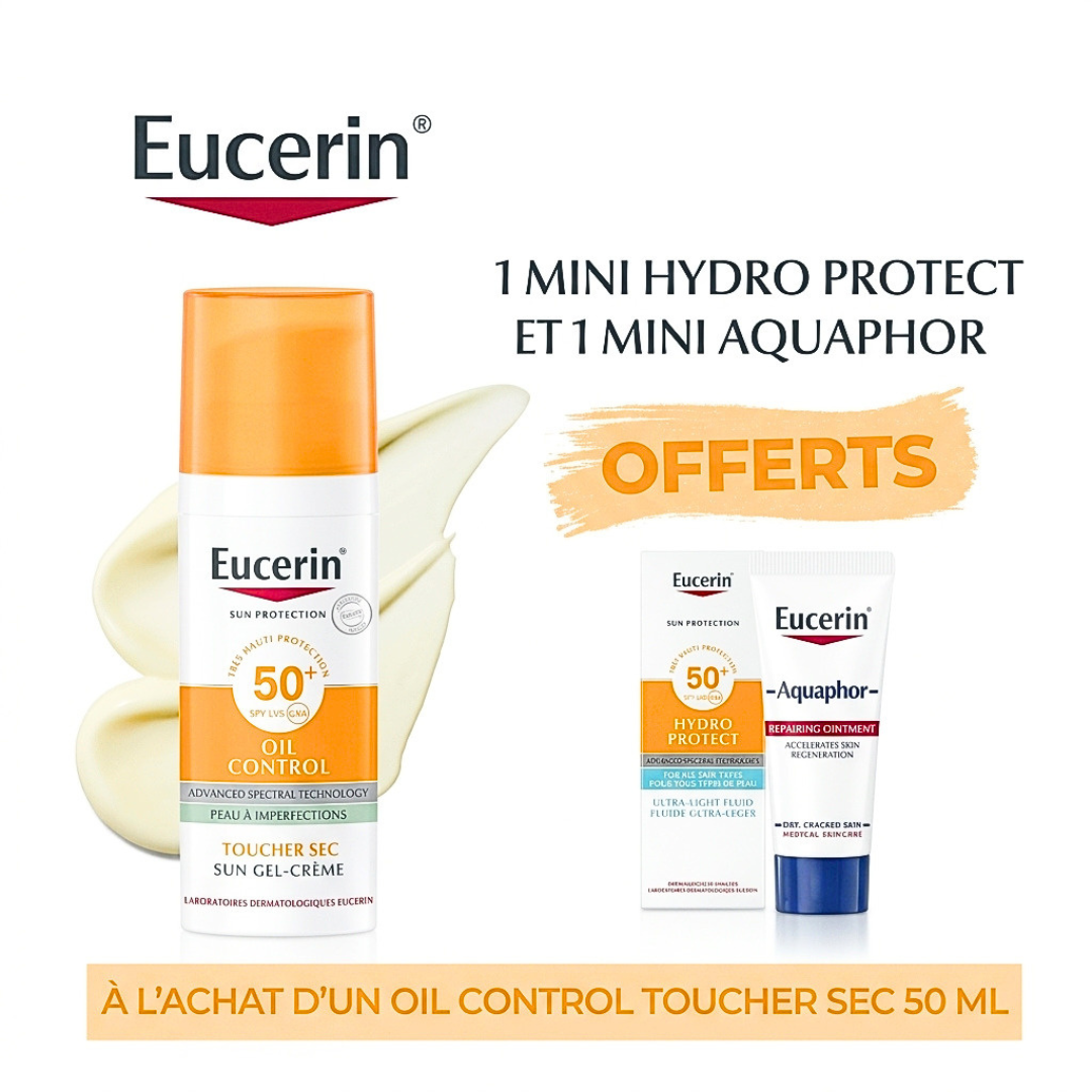 Nutrilab-Cartilage-De-Requin-60gelulesGelee-Royale-30gelules-1.png Eucerin Ecran Oil Control 50ml+Hydro Protect 5ml+Dermo Serum 5ml Pack – Image 1