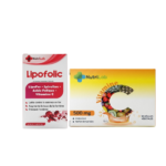 Nutrilab Lipofolic 30 Gelules + Vitamine C 30 Gelules Pack
