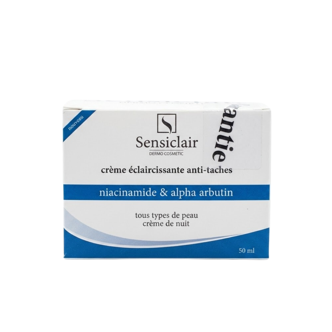 Sensiclair-Creme-Eclaircissante-Anti-Taches-50ml.png Sensiclair Creme De Nuit Eclaircissante Anti Taches 50ml – Image 1