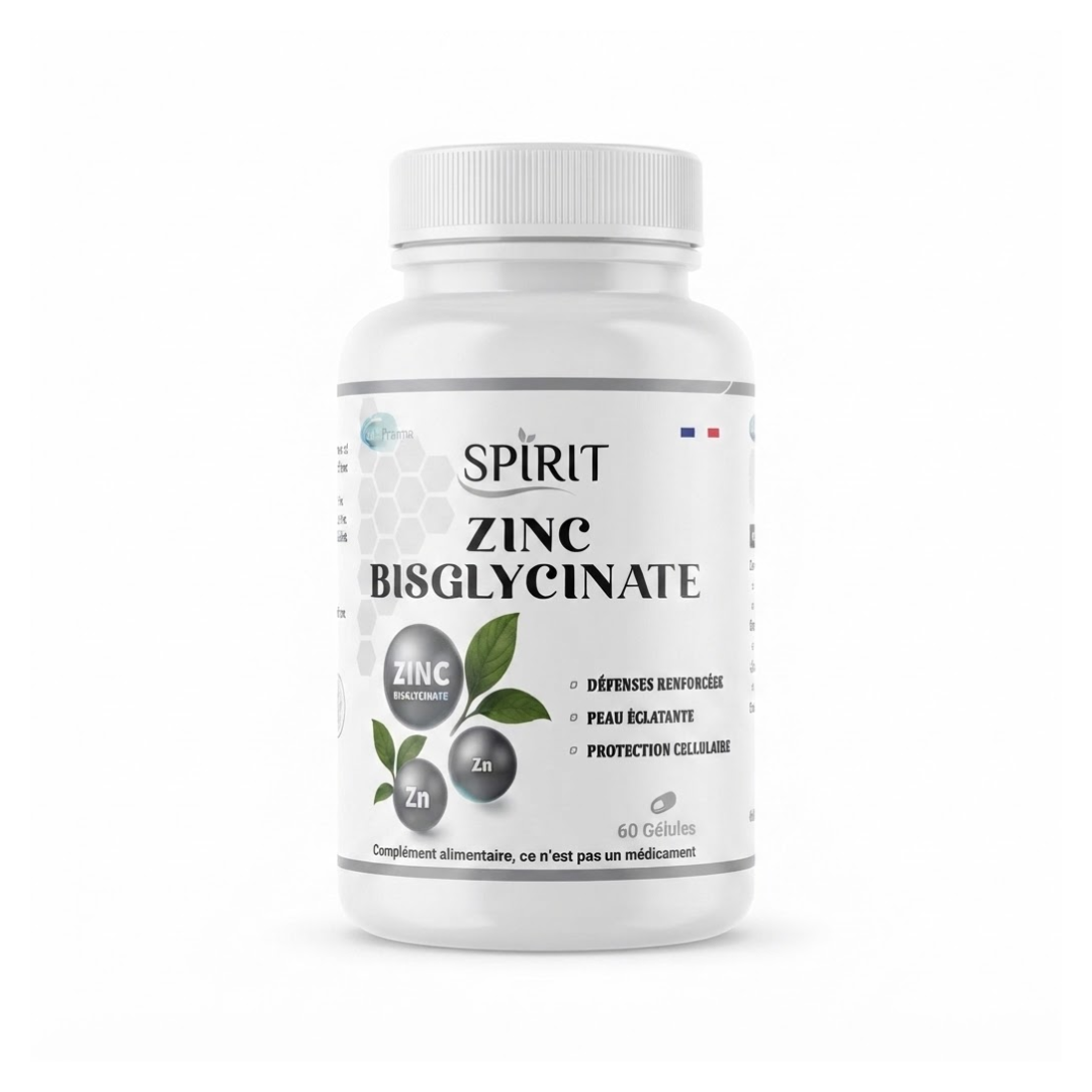 Spirit-Zinc-Bisglycinate-60-Gelules.png Spirit Zinc Bisglycinate 60 Gelules – Image 1