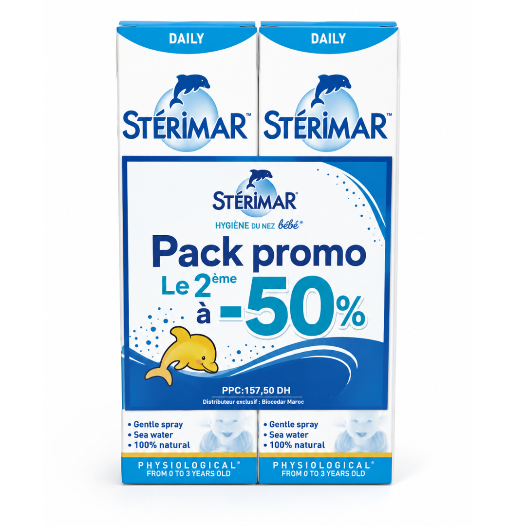 Sterimar-BB-Hygiene-Du-Nez-Pack-Le-2eme-50.png Sterimar Bebe Hygiene Du Nez Pack Le 2éme -50% – Image 1