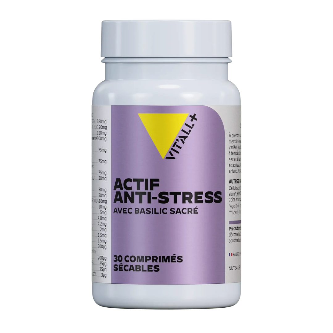 VITALLActif-Anti-Stress-30gelules.png VIT'ALL+Actif Anti Stress 30 Gelules – Image 1