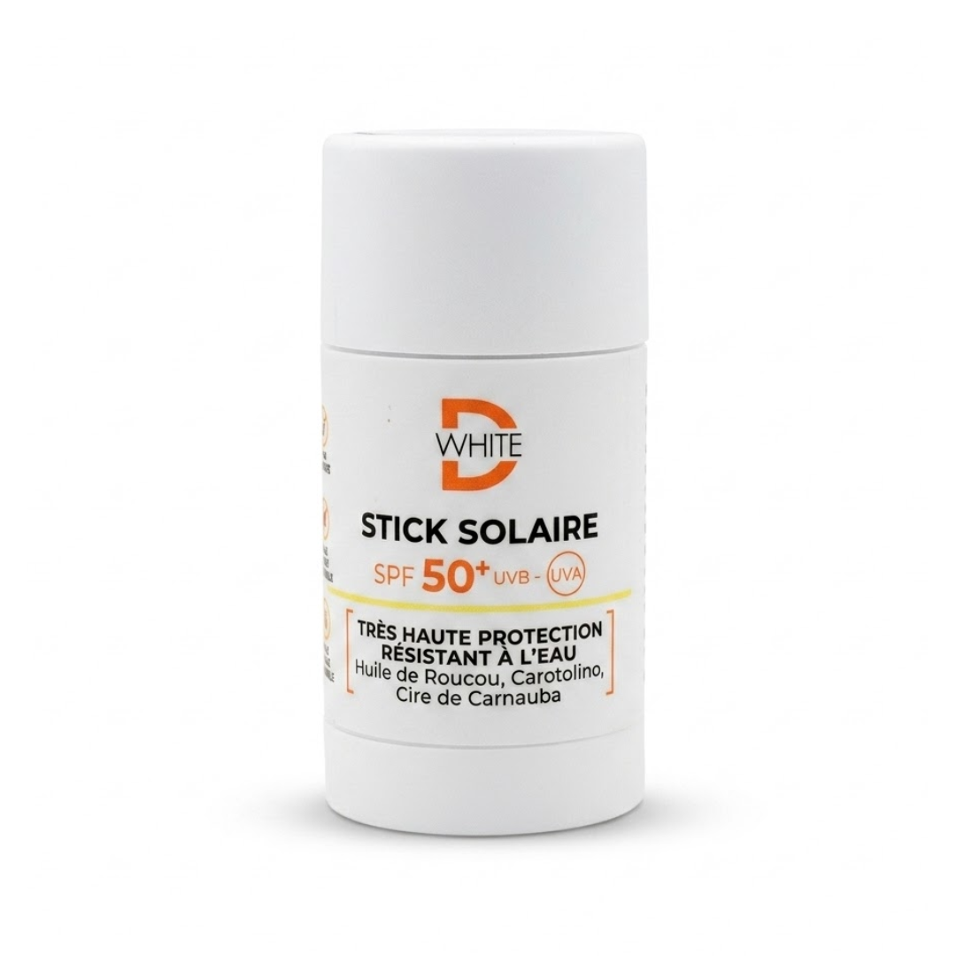 dwhite.png Dwhite Ecran Stick Solaire spf50+ 15g – Image 1