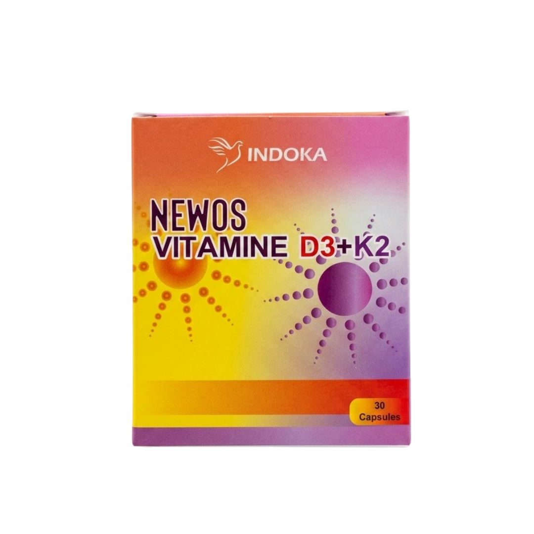 indoka.png Indoka Newos Vitamine D3+K2 30 capsules – Image 1